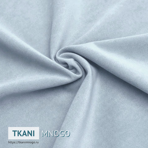 Фото внешнего вида велюра “17” (однотонный серый)