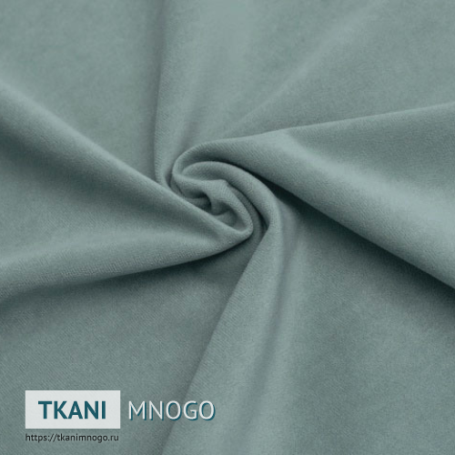 Фото фактуры велюра “29” (однотонный голубой)