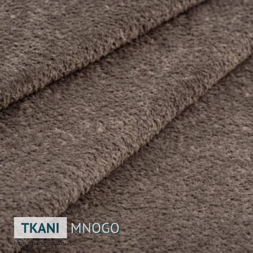 Фото ткани велюра “32” (однотонный коричневый)