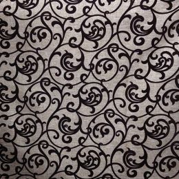 Рогожка С флоком - 282-139 (MS25-9) коричневый - Текстиль мебельный С флоком